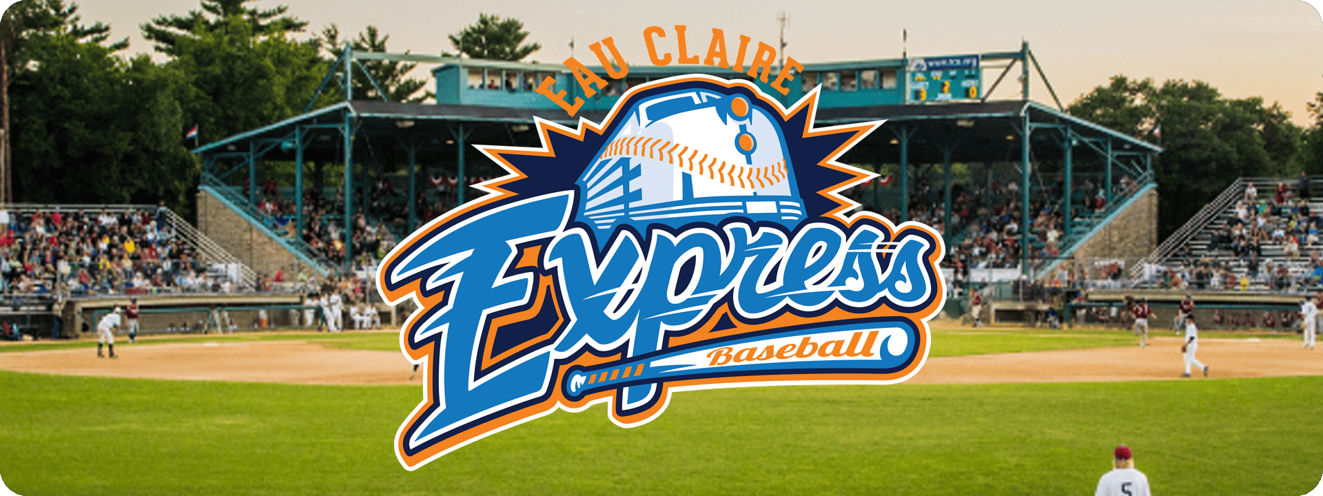 Eau Clair Express field and logo.