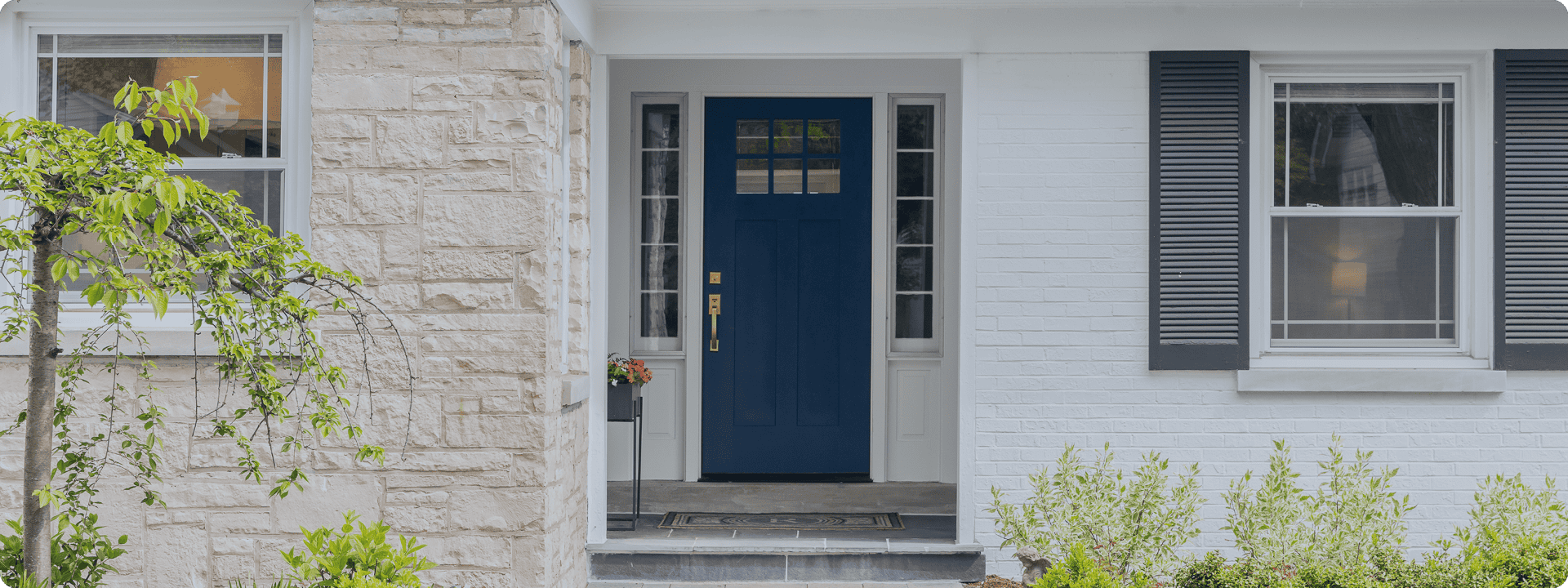 Front door on home